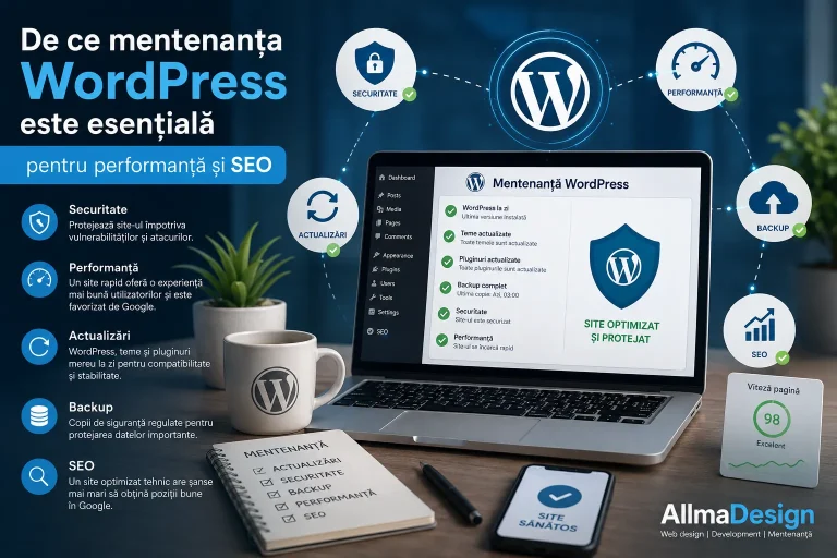 De ce mentenanța WordPress este esențială pentru performanță și SEO